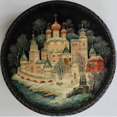 Лаковая миниатюра "Ипатьевский монастырь"