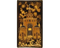 Лаковая миниатюра "Золотые ворота"