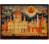 Лаковая миниатюра "Храм Христа-Спасителя"