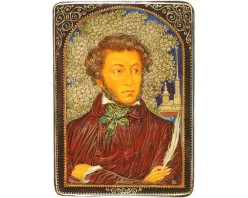 Лаковая миниатюра "А.С. Пушкин"