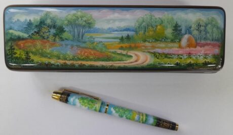 Набор ручка+шкатулка (пенал под ручку) "Лето" арт. 164,058