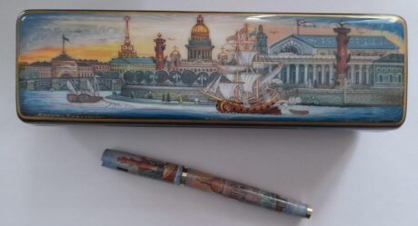 Набор ручка+шкатулка (пенал под ручку) "Санкт-Петербург" арт.71,117
