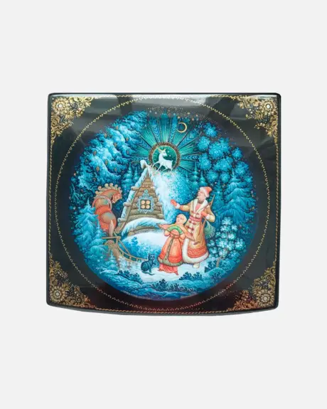 Шкатулка 22х20 "Серебряное копытце" арт. 102,14