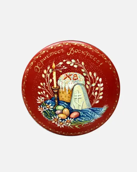 Шкатулка 06х06 "Христос воскресе" арт.121,158